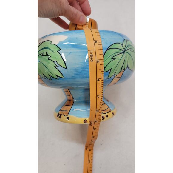 Palm Tree Volcano Drinking Bowl - Picture 9 of 11